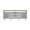 Manhattan Comfort Rockefeller 62.99 TV Stand, Off White and Nature 130GMC8 - alternate 1